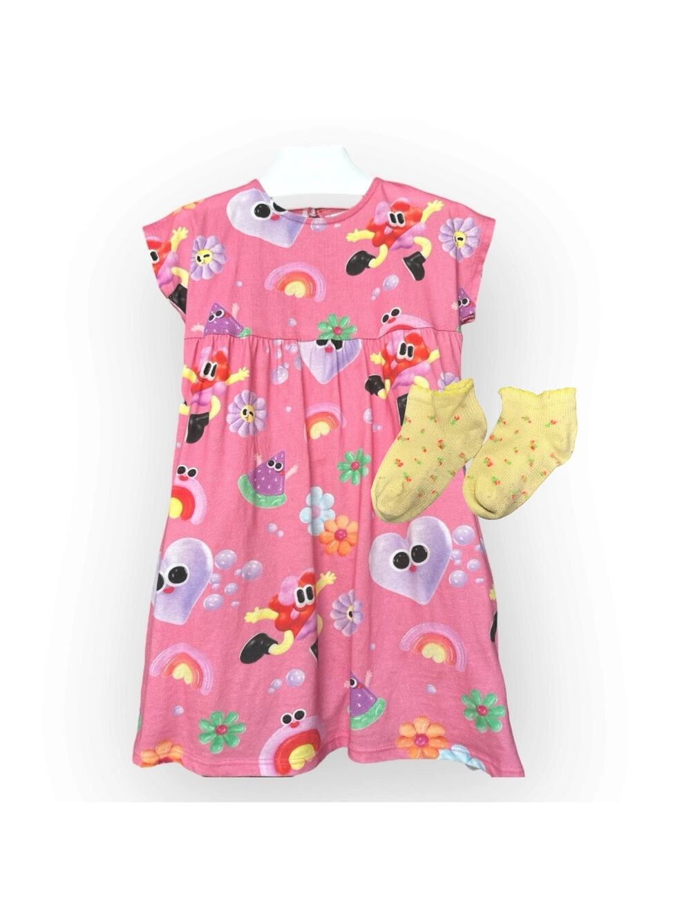 Eva Cremers X H&M Dress All Over 3D Print, Size 4T (104cm), Pink
